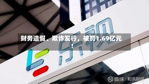 财务造假、欺诈发行，被罚1.69亿元！-第3张图片