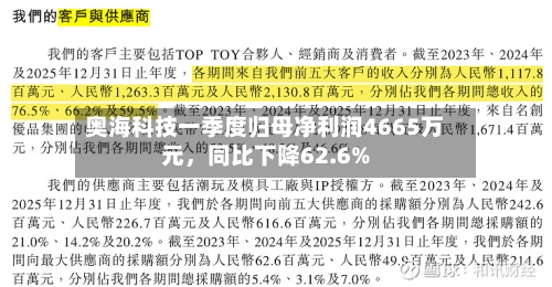 奥海科技一季度归母净利润4665万元，同比下降62.6%-第3张图片