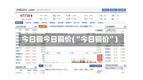 今曰铜今日铜价(“今日铜价”)-第3张图片