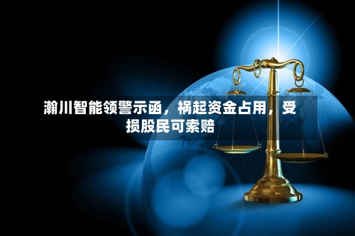 瀚川智能领警示函，祸起资金占用，受损股民可索赔-第2张图片