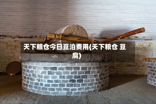 天下粮仓今日豆泊费用(天下粮仓 豆腐)