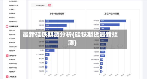 最新硅铁期货分析(硅铁期货最新预测)