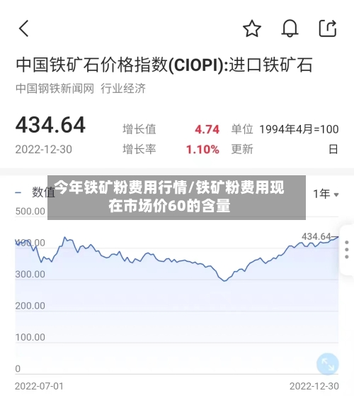 今年铁矿粉费用行情/铁矿粉费用现在市场价60的含量