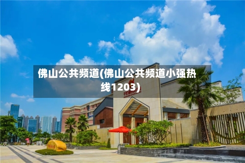 佛山公共频道(佛山公共频道小强热线1203)-第2张图片