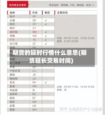 期货的延时行情什么意思(期货延长交易时间)-第3张图片