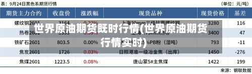 世界原油期货既时行情(世界原油期货行情实时)-第2张图片
