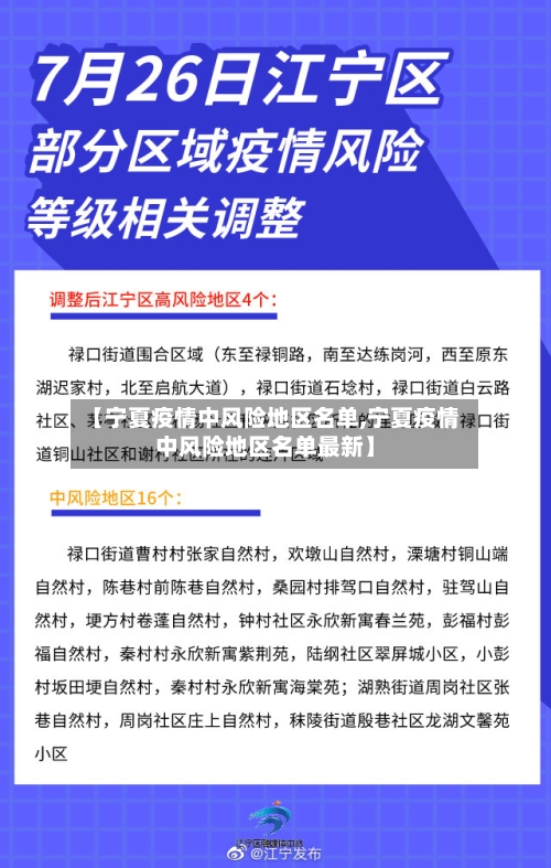 【宁夏疫情中风险地区名单,宁夏疫情中风险地区名单最新】-第2张图片